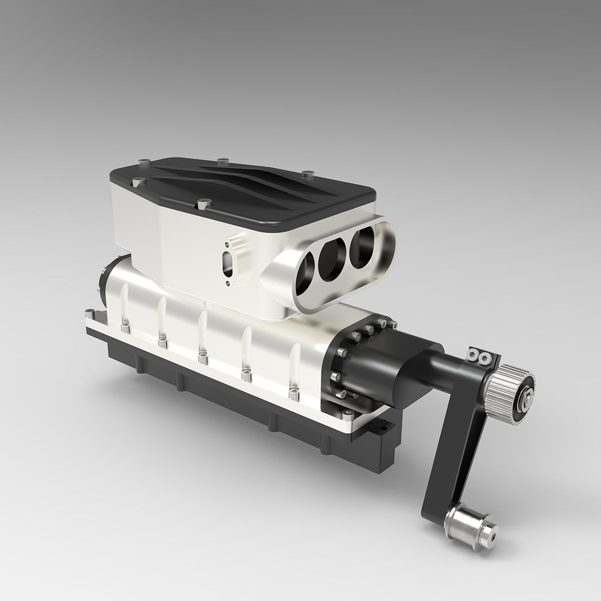 enjomor metal srew-type supercharger for enjomor gs-v12 engine model