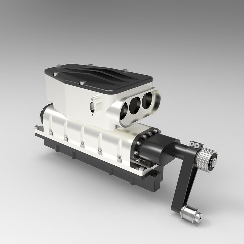 enjomor metal srew-type supercharger for enjomor gs-v12 engine model