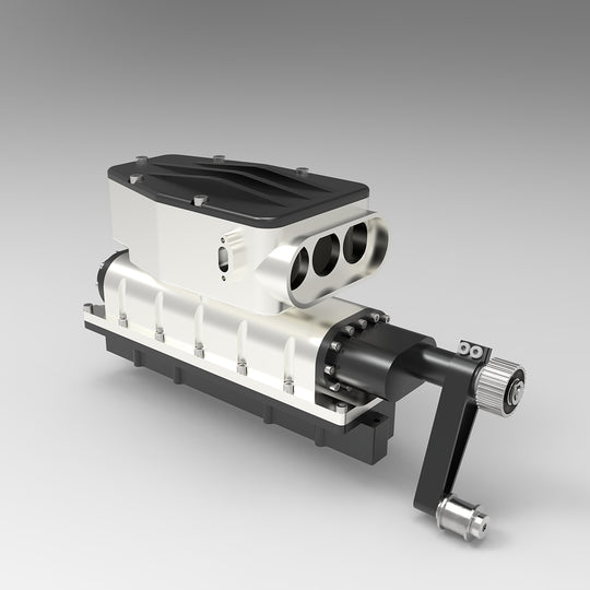 enjomor metal srew-type supercharger for enjomor gs-v12 engine model