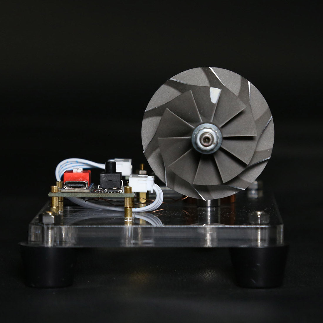 premium turbocharged brushless metal motor - high-speed aerospace engine model