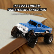 1/36 scale 2.4g 4wd proportional rc off-road car – led lights, long battery life