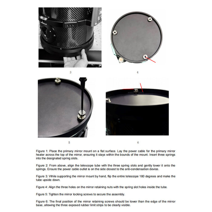 OCAL H-2 D206mm F2.72 560mm Focal Length Newtonian Reflector Telescope (Model H-206) - EngineDIY