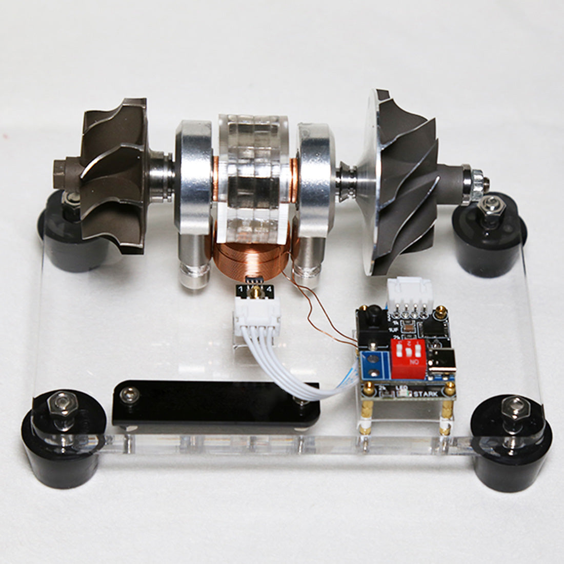 premium turbocharged brushless metal motor - high-speed aerospace engine model
