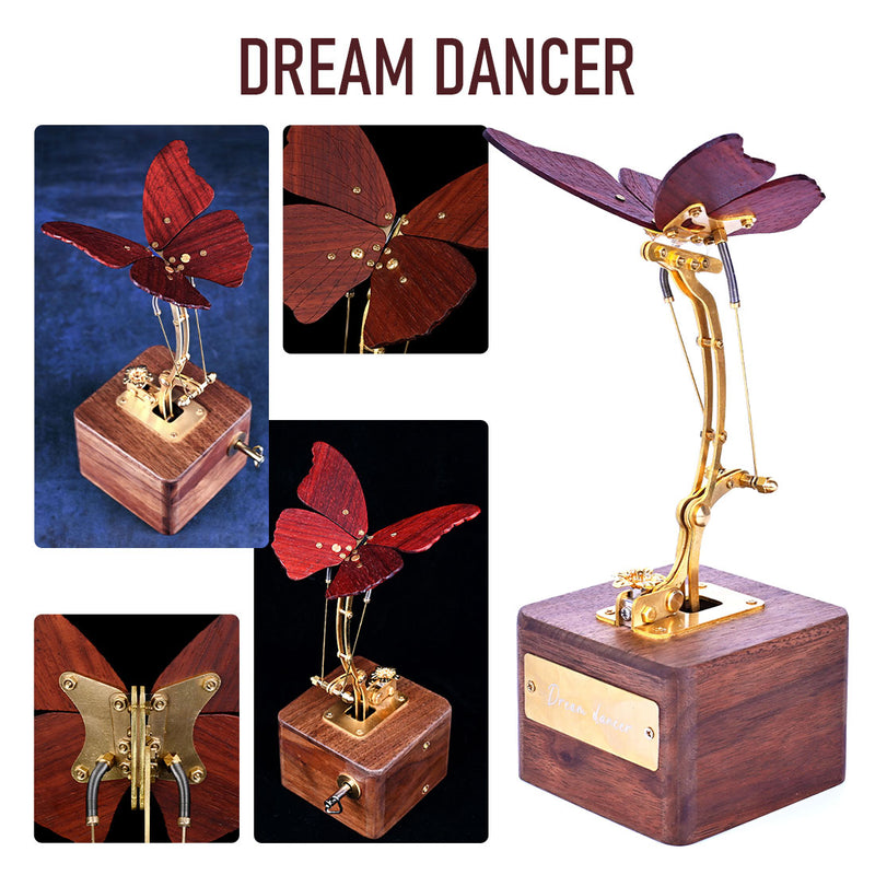 Flying Butterfly Model Kit 3D Dynamic Mechanical Crafts Kinetic Butterfly Model Kit for Kids, Teens, and Adults - EngineDIY