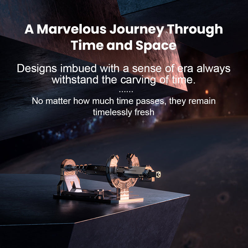 Mechanical Assembly Space Starship Pen with Magnetic Floating Base - Desk Decoration &amp; Gift Set for Students - EngineDIY