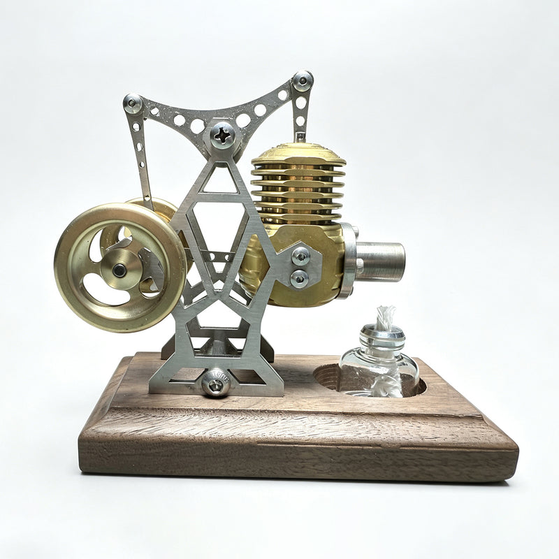 ENJOMOR Metal Twin Flywheel Stirling Engine Model
