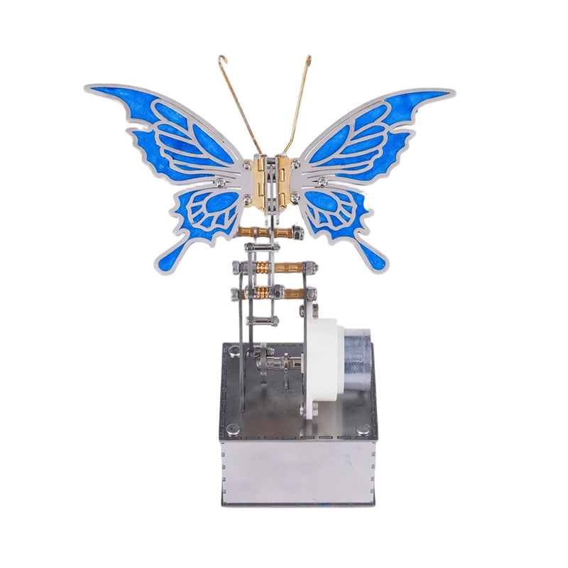 mechanical bionic butterfly 3d metal kinetic sculpture model for desktop display & collection (finished)