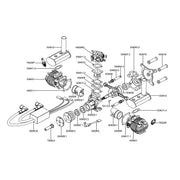 EPHIL XG-40cc-T two-stroke twin-cylinders horizontally opposed gasoline engine model for fixed-wing aircraft models