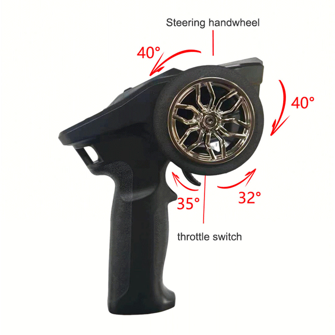 1/14 scale 2.4g u.s. willys rc simulation off-road car model with dual-speed switching