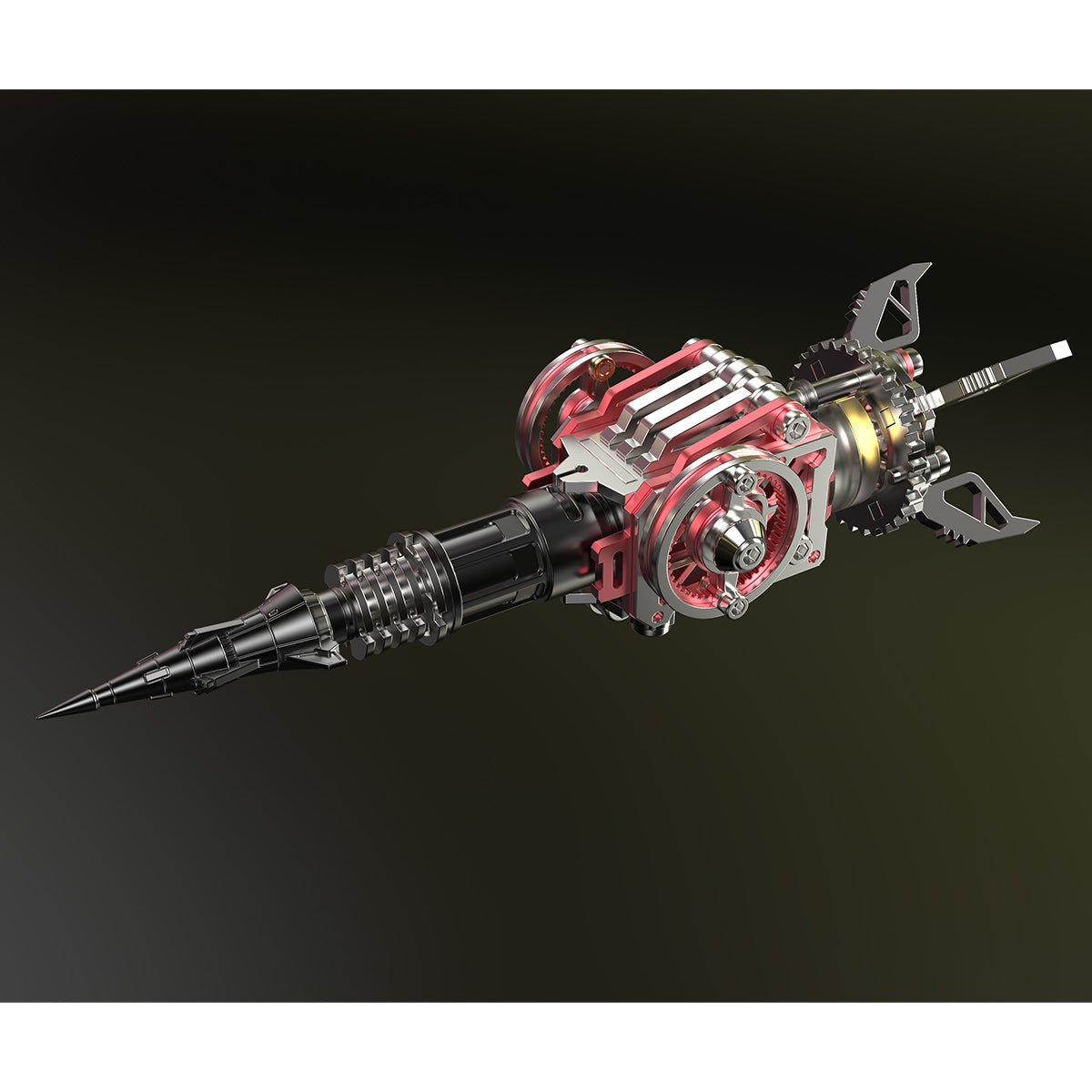 Weapons Accessories for Mechanical War Spider 3D Assembly Model Kit