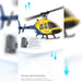 a60 bell206 90-class 2.4g 4ch single rotor flybarless mini rc helicopter model with optical flow altitude hold 1/42 scale