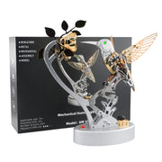 teching mechanical hummingbird model steampunk diy metal assembly kit