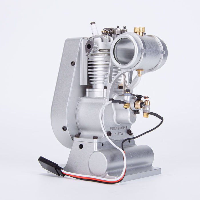 MUSA F1-2.7cc Mini OHV Vertical Single-Cylinder Four-Stroke Air Cooled Gasoline Engine Internal Combustion Engine Model Crafts