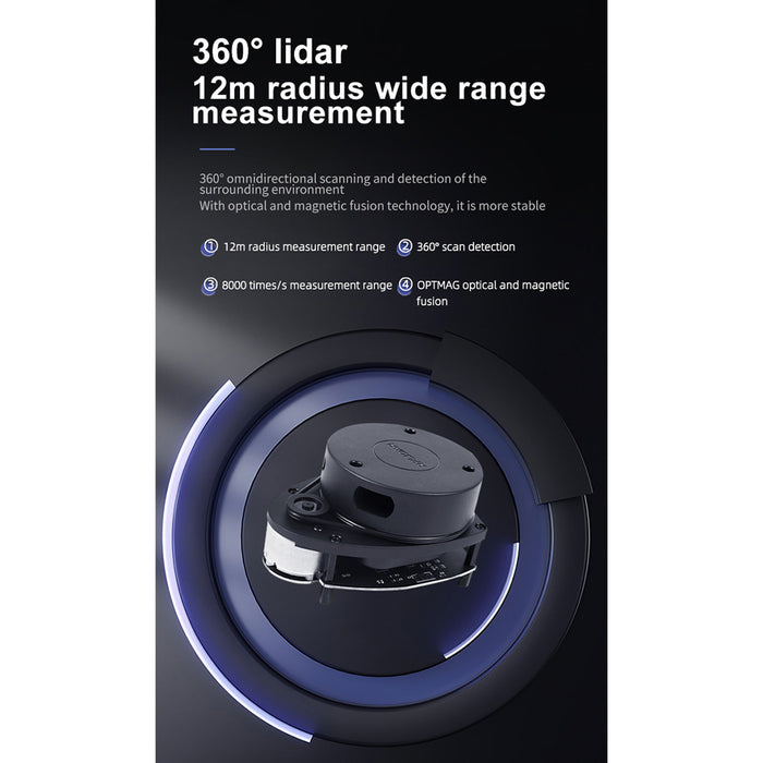 ros mecanum wheel intelligent robot car with lidar, mapping navigation & depth camera