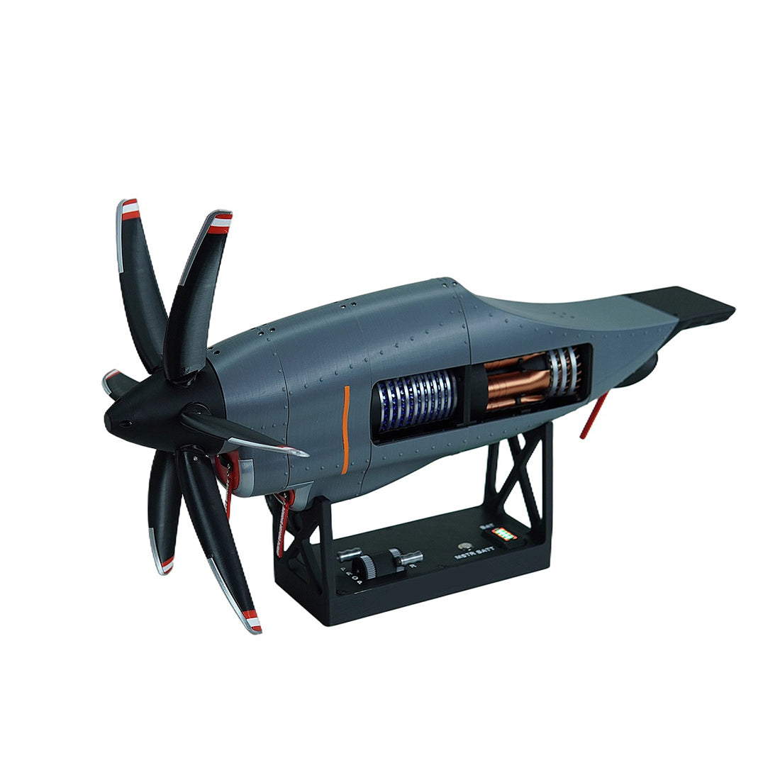 1/6 Scale C130 FDM 3D-Printed Variable-Pitch Turboprop Engine Model, S ...