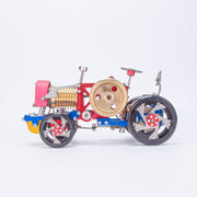 Flame Eater Vacuum Engine Stirling Wheel Tractor Model Educational Mechanical Vehicle Artwork - EngineDIY