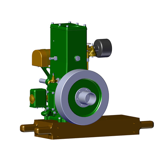 RETROL & OKMO Lister D Type Stationary Miniature Gasoline Internal Combustion Engine Model