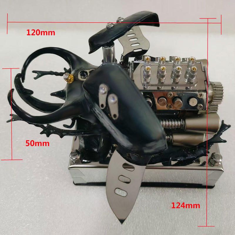 Motor Like Insect Mechanical Beetle Dynamic Mini V8 Simulation Insect Engine - EngineDIY