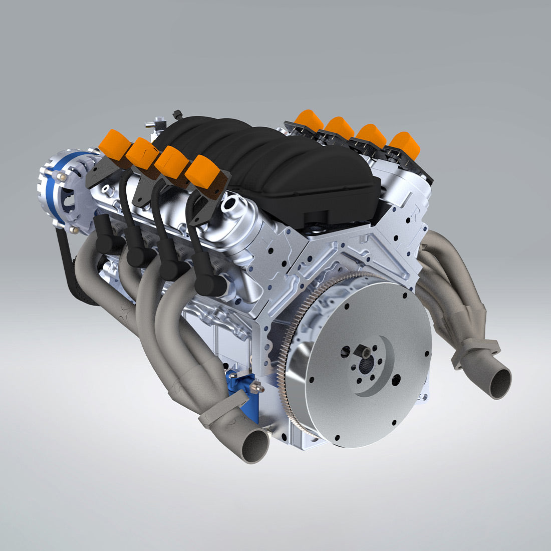 cison v8 Engine ls-52 small-block 52cc 1/5 water-cooled 4-stroke 8-cylinder gasoline engine internal combustion v8 engine model kit that works