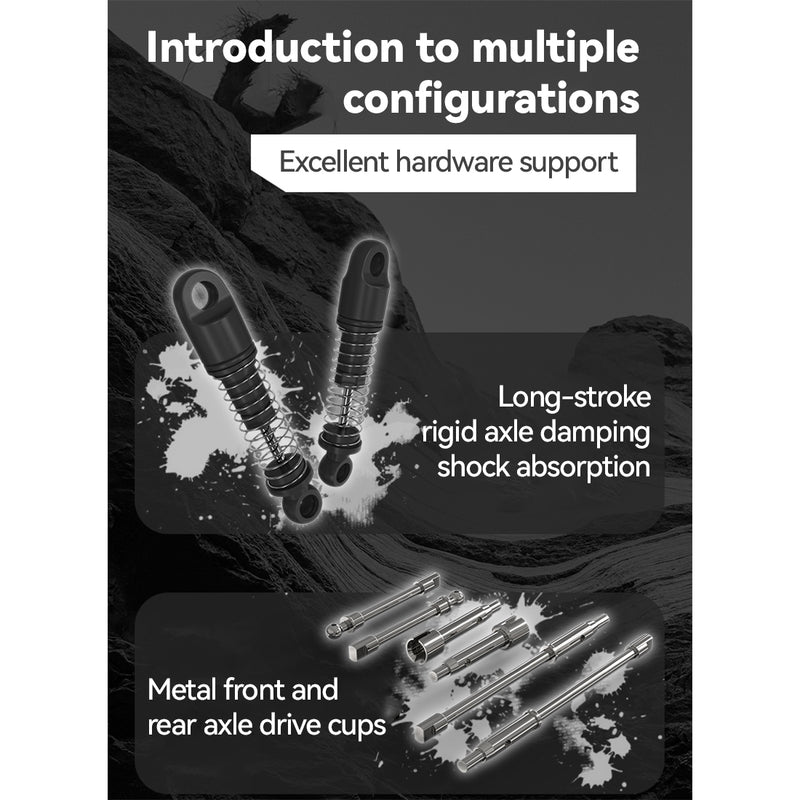 1/24 scale 2.4g full-time 4wd full-proportional rc off-road car rtr version miniature model gifts