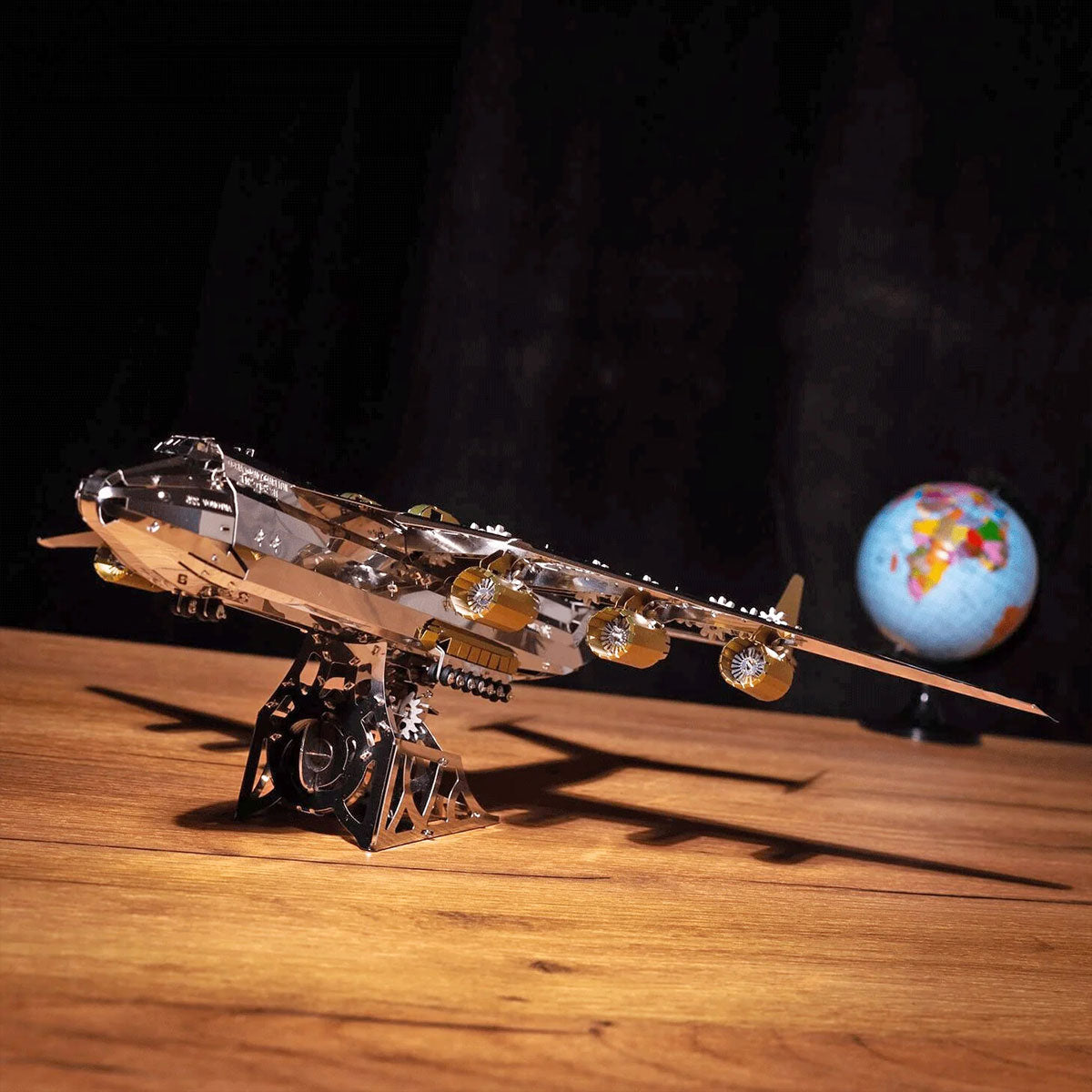 3d metal an-225 mriya aircraft model kit, collectible desktop display for aviation lovers-267pcs
