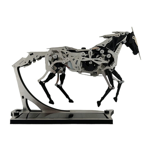 3d metal puzzle solar-powered bionic mechanical horse model kit-diy industrial desktop art sculpture