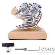 RETROL 4.2CC V-Twin Double-cylinder Four-stroke Gasoline Engine Internal Combustion Engine Model for Motorcycle-Gift Collection - EngineDIY