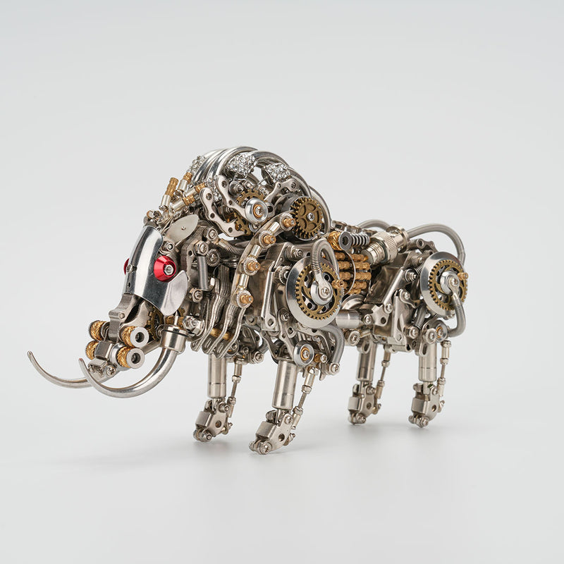 Raging Tusk 3D Metal Mechanical Boar Model Kit–DIY Steampunk Animal Assembly for Desktop Display