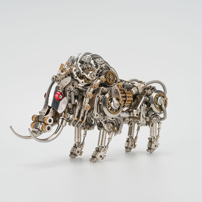 Raging Tusk 3D Metal Mechanical Boar Model Kit–DIY Steampunk Animal Assembly for Desktop Display