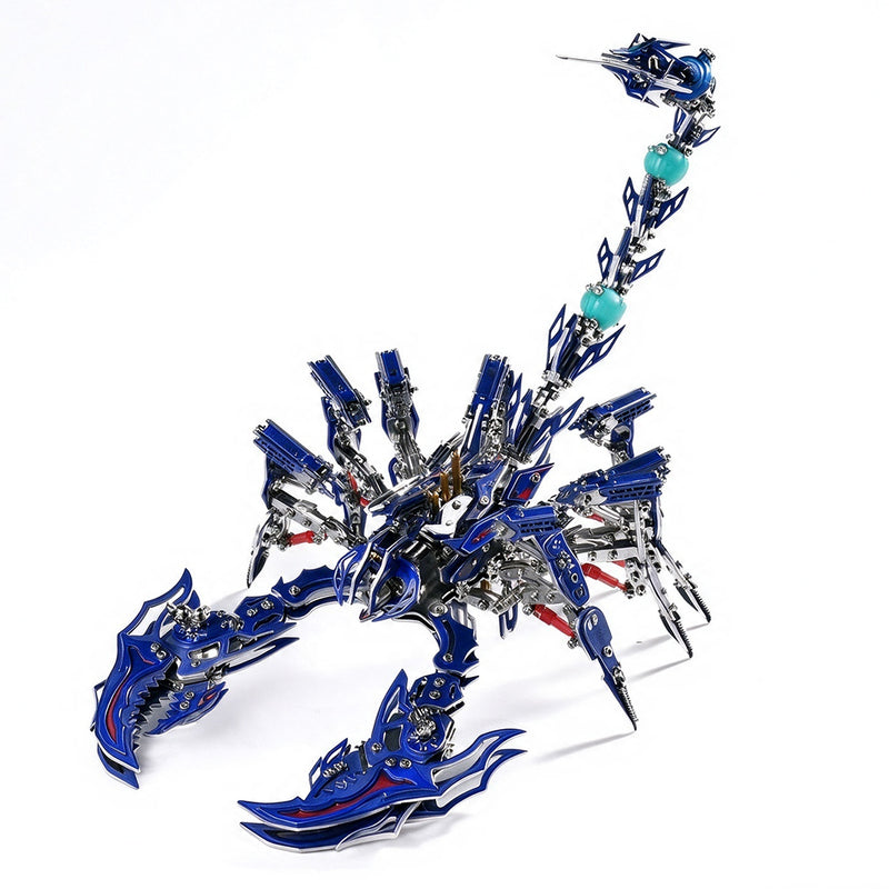 3d metal mechanical scorpion model kit with led & interchangeable claws
