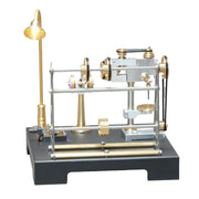 RETROL SE-03 Working Stationary Mill Steam Engine Model Kit with Boiler, Generator and Lamp Stand - EngineDIY