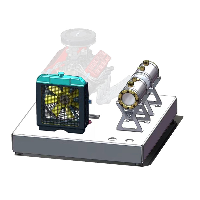 toyan fs-v800wgpc v8 engine with starter kit, stand and accessories-one key start