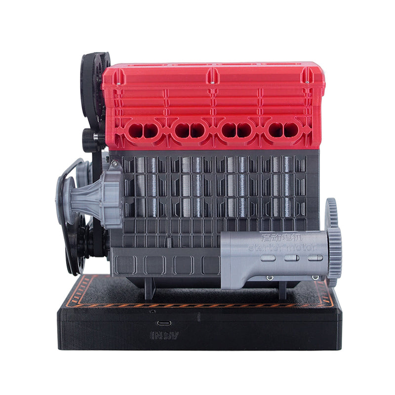 enjomor 3d printed inline four-cylinder engine model kit that works - build your own simulated internal combustion engine