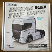 1/43 scale 2.4g full proportional rc semi-truck with opening doors