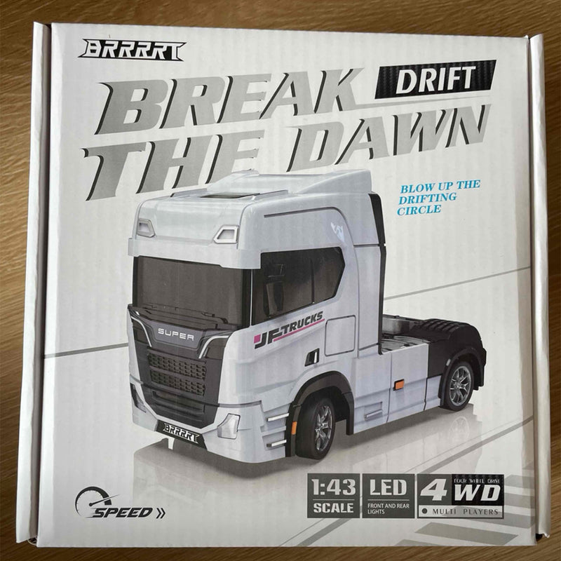 1/43 scale 2.4g full proportional rc semi-truck with opening doors