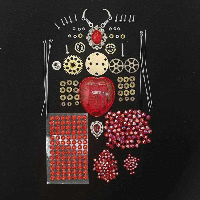 3d mechanical crystal spider music box model kit