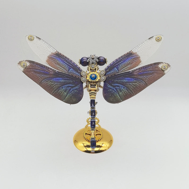 3D Metal Steampunk Insect Assembly Model Kit with Magnetic Display Base - EngineDIY