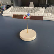 solar powered metal wire satellite diy electronic sculpture kit--enginediy