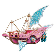 3D Wooden Steampunk Puzzle Toy Model DIY Fantasy Spaceship Handicraft Masterpiece - EngineDIY