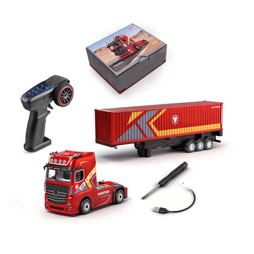 1/64 scale 2.4ghz 4wd rc container truck rtr