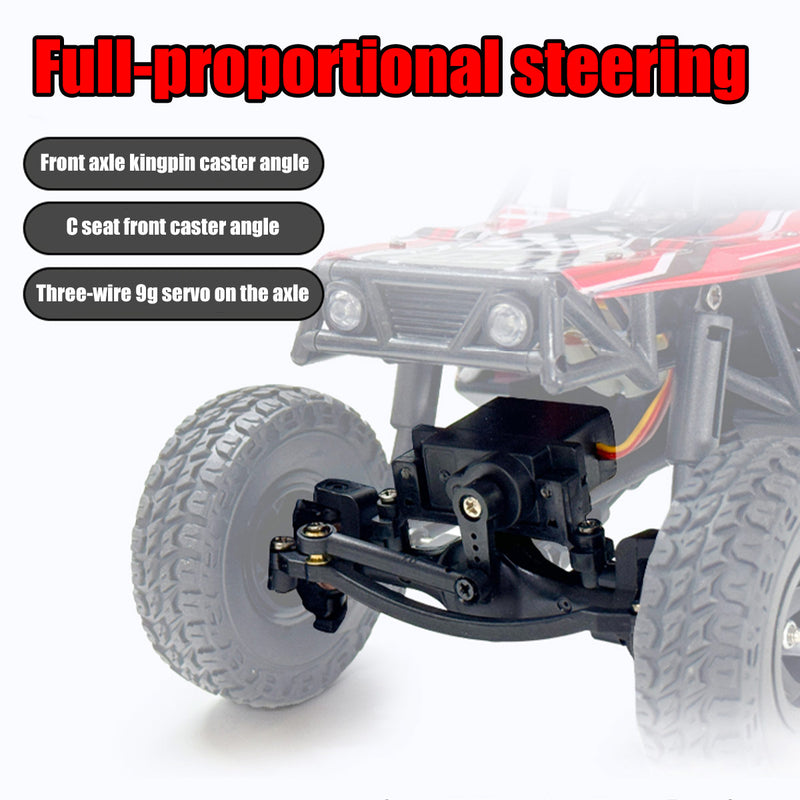1/18 scale 2.4g 3ch 4wd tube chassis off-road rc car model with flip-up headlights