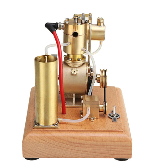 m18 premium stirling engine model – water-cooled miniature gasoline motor with gear pump & water tank