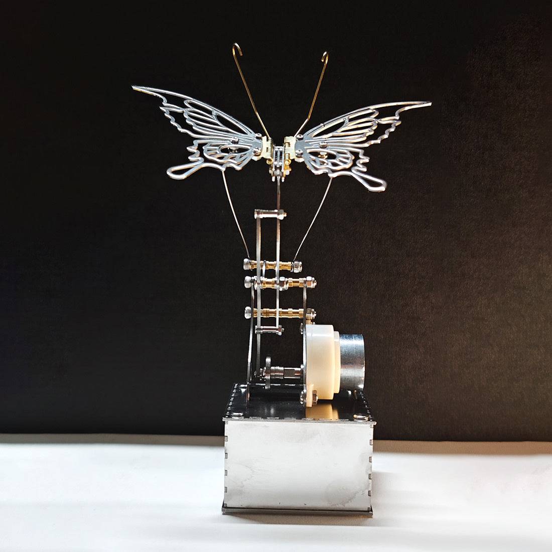 mechanical bionic butterfly 3d metal puzzle diy kinetic sculpture kit