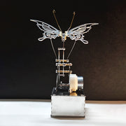 mechanical bionic butterfly 3d metal puzzle diy kinetic sculpture kit