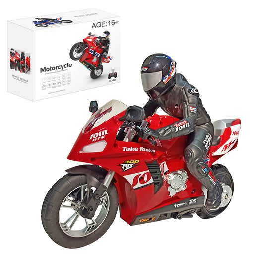 1/6 scale 2.4ghz rc dual-motor electric two-wheel self-balancing motorcycle model with six-axis gyroscope