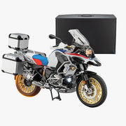 1/6 alloy r1250gs rc motorcycle model with remote control, ignition, sound, led lights & exhaust spray