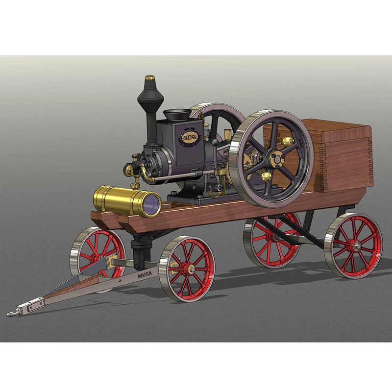 custom steering cart for retrol hm-01 hit and miss engine model