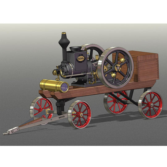 custom steering cart for retrol hm-01 hit and miss engine model