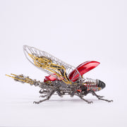 mechanical beetle model kit, steampunk diy metal insect building set (317pcs)