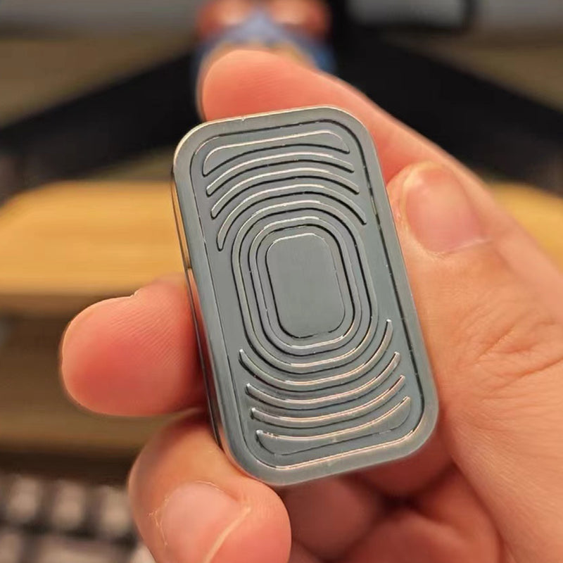 magnetic metal three-layer push cards trackless magnetic sliders stress relief toys for edc toy lovers